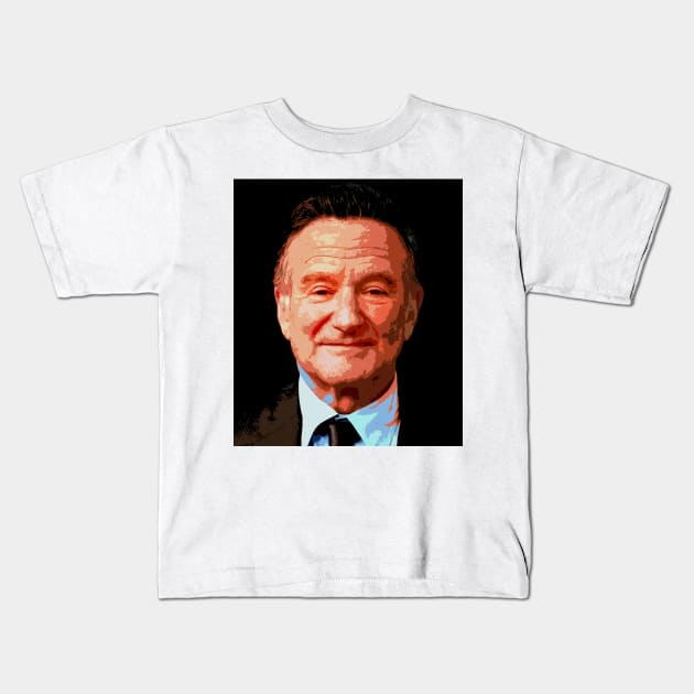 robin williams Kids T-Shirt by oryan80